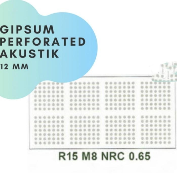 Gypsum Akustik / SOUND 12MM 1200X2400 / Gypsum Peredam Suara
