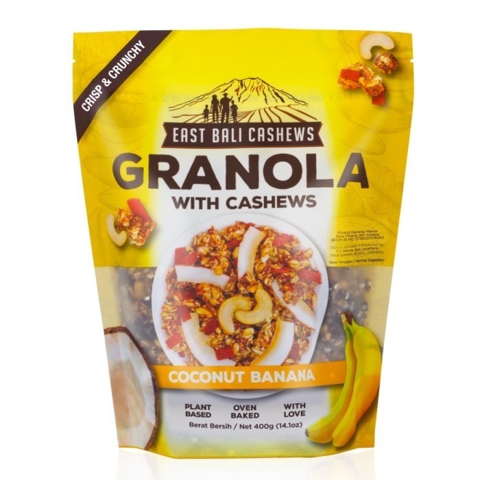 

Terlaris East Bali Cashews Granola Coconut Banana 400gr SALE