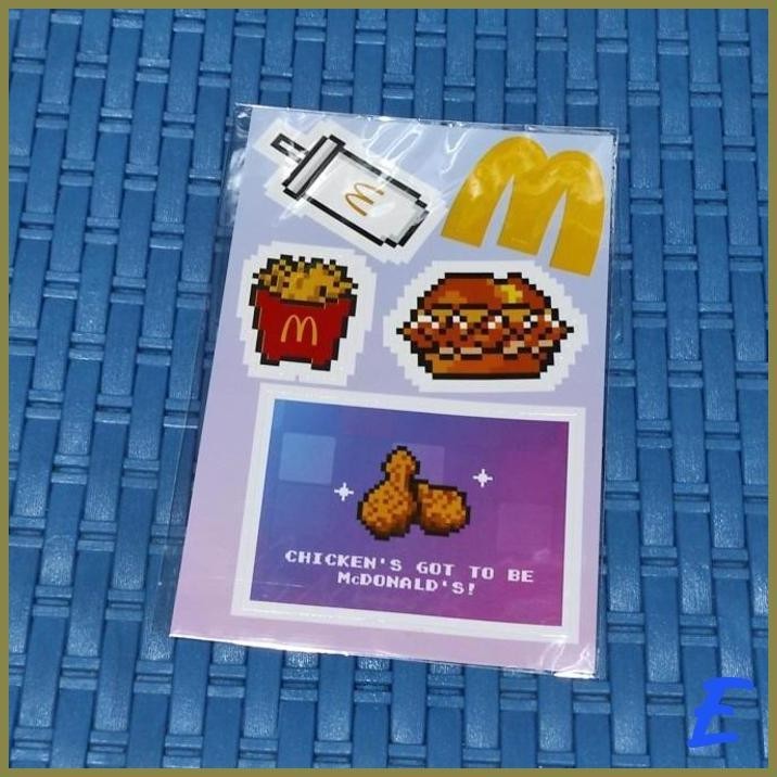 

| BLG | STIKER MCD MCDONALDS STICKER TEMPELAN