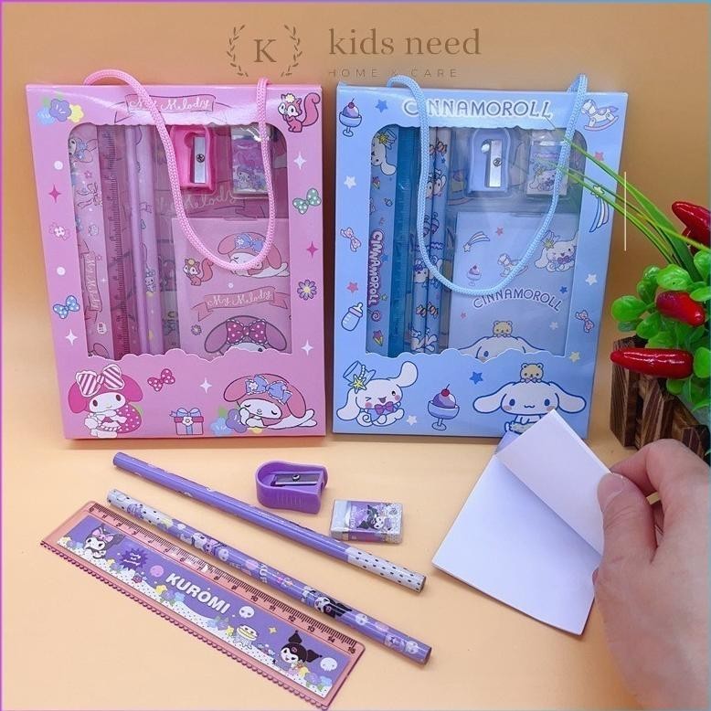 

Alat Tulis Set 6 In 1 Karakter Kuromi Murah Lucu / Kotak Pensil Anak Set Stationery Untuk Hadiah Anak Sekolah Sanrio Cod