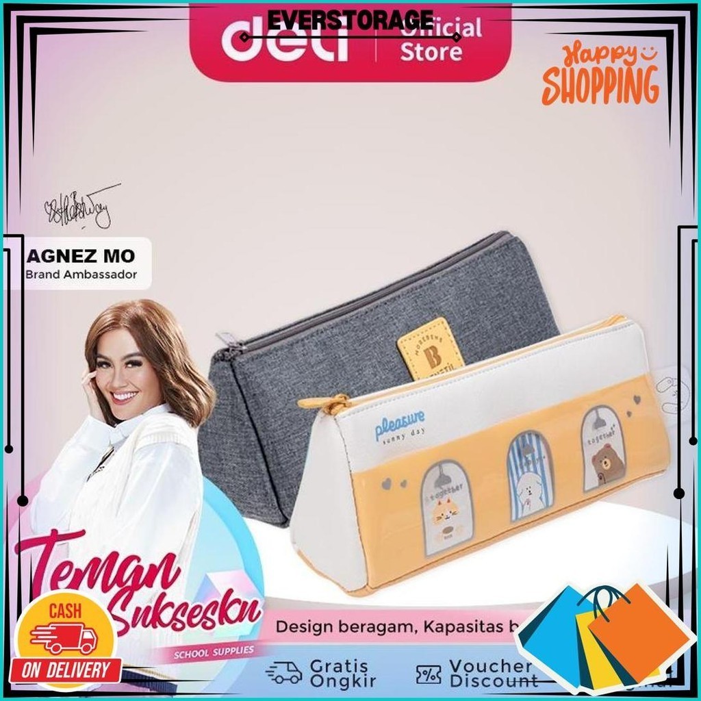 

Deli Pencil Pouch / Tempat Pensil Penyimpanan Besar Sale