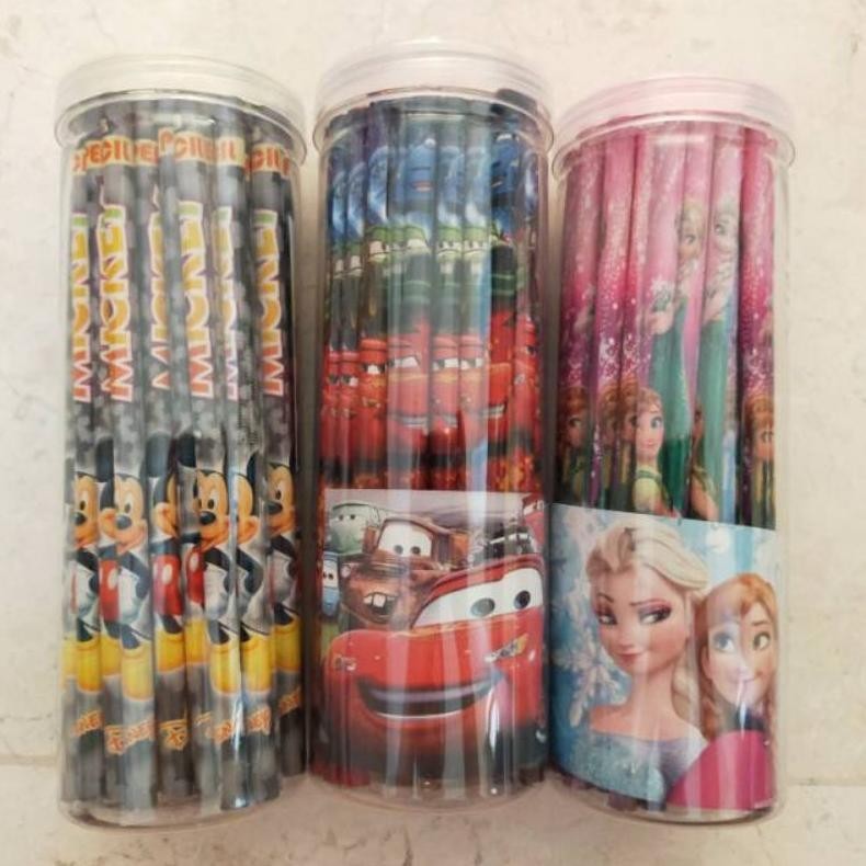 

(10 Pcs) Pencil 2B Karakter Lucu Per 10 Pcs Best Seller