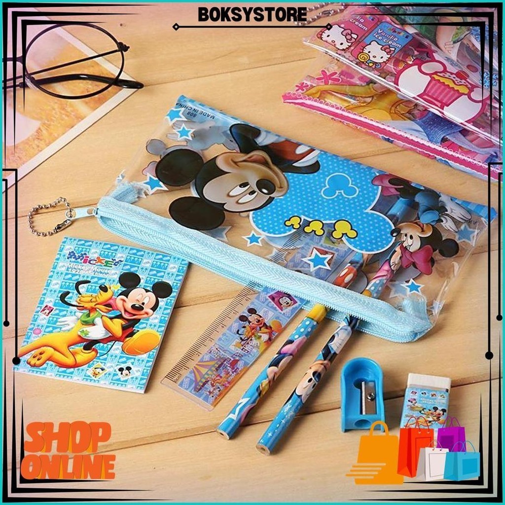 

Haiwai Cod Set Kotak Pensil Karakter Anak Motif Sekolahan Paket Pensil Pulpen Set Stationary Sty06 Promo