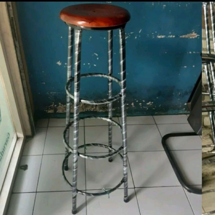 ,,,,,,,] KURSI BASO KAKI BESI TINGGI 100 CM KUAT DAN KOKOH KUALITAS TERBAIK
