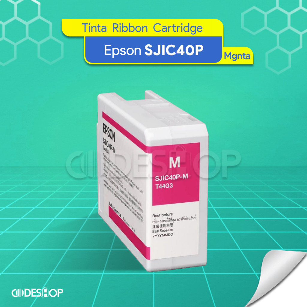 Cartridge Tinta Magenta Inkjet Printer Epson CW-C6050 / C6550 PN SJIC40P-M