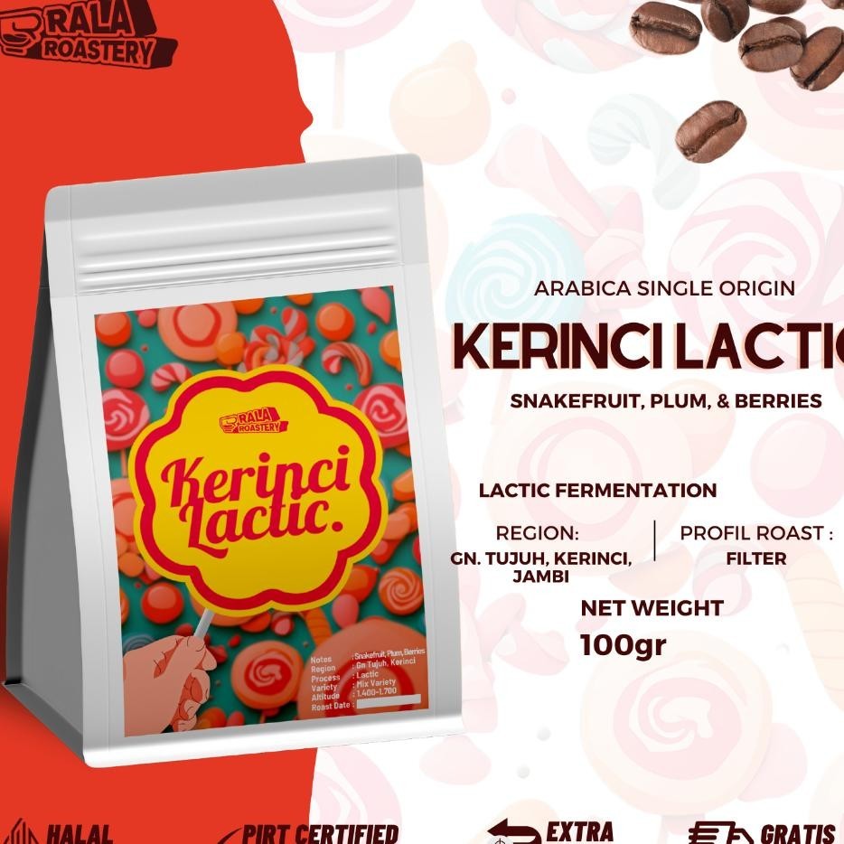 

Kopi Arabika Kerinci Lactic | Biji Kopi Single Gin Arabica 100Gr
