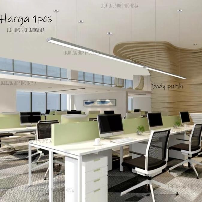 lampu gantung led hias panjang 120cm lampu meja makan lampu island ,