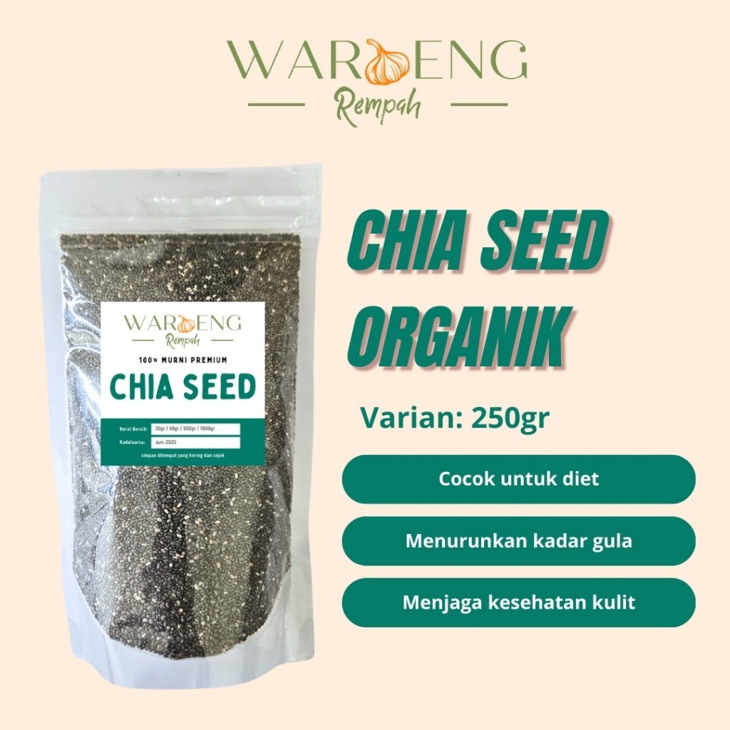 

Chia Seed Organik 250gr / Waroeng Rempah Murah