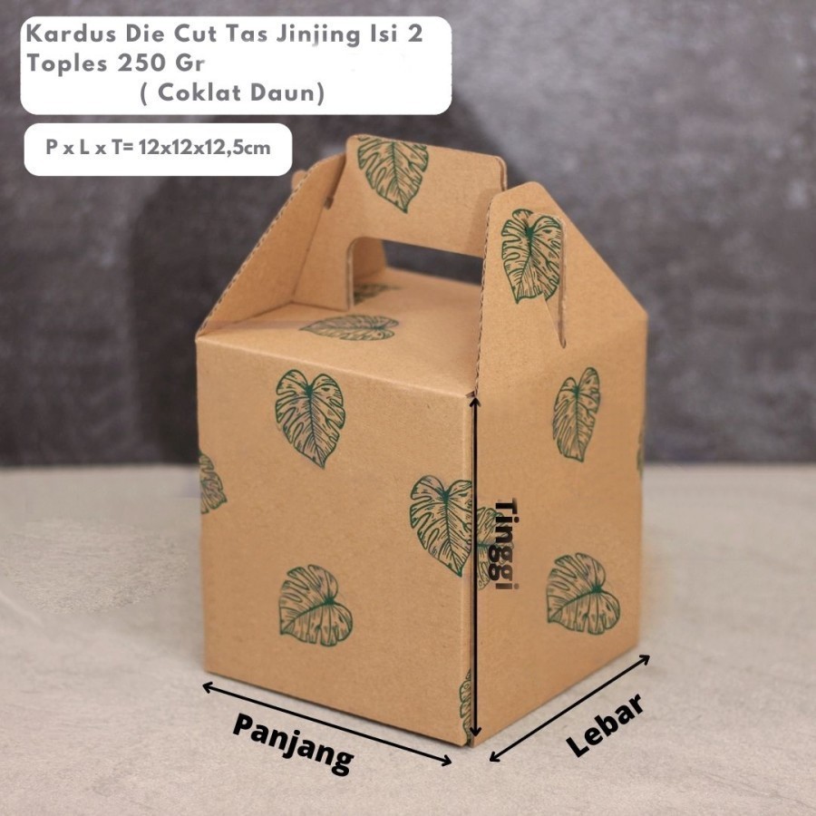 

Dus Jinjing Box isi 2 Toples 250 gr Coklat Daun uk 12 x 12 x 12.5 cm harga per 10pcs kotak dus unggul box packaging