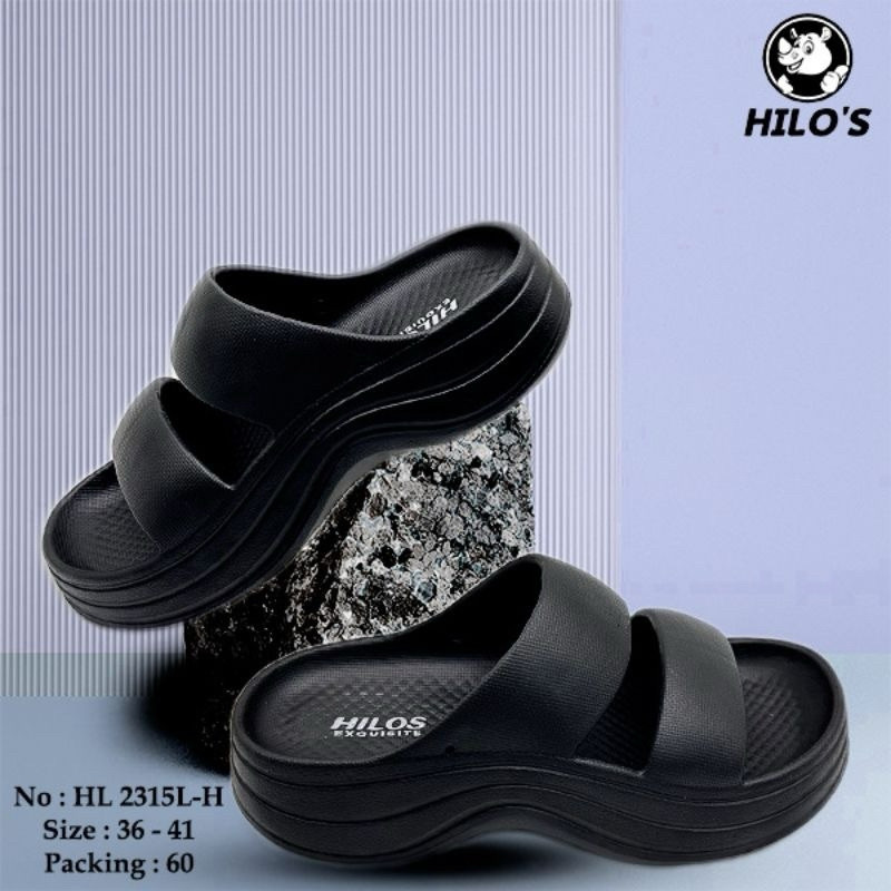 Sandal Karet Wanita // NEW sandal selop ban 2 2315 wanita khusus warna hitam/sandal selop