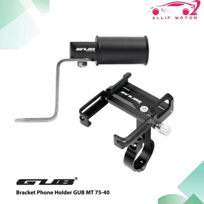 Paket Breket Gub Mt 75-40 + P10 Holder Hp Motor Nmax Fazzio Vario Mio