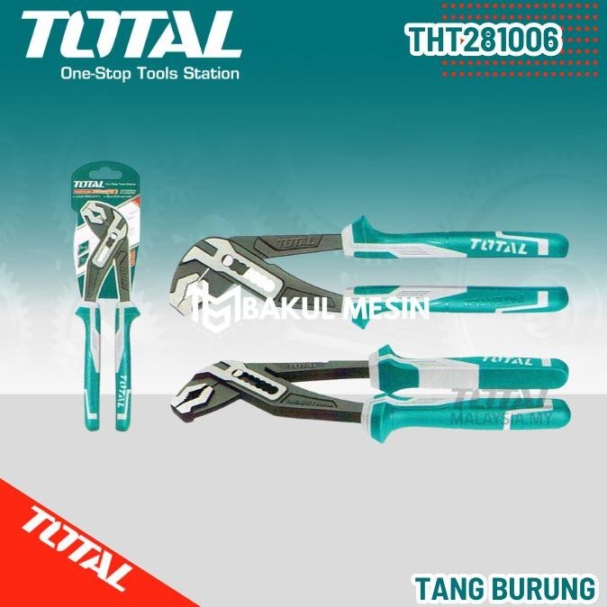 Total Tools Tht281006 Pump Pliers Tang Burung 10Inch