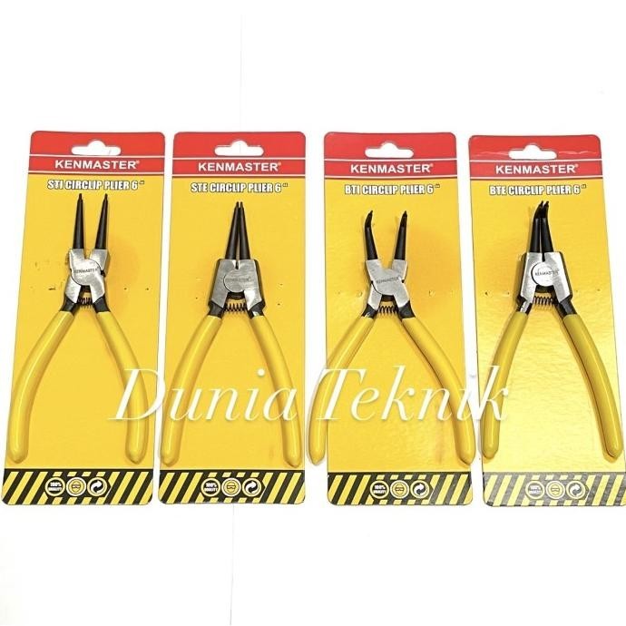 Kenmaster Tang Snap Ring Set 4 Pcs 6 Inch Tang Spie Set Spi Circlip