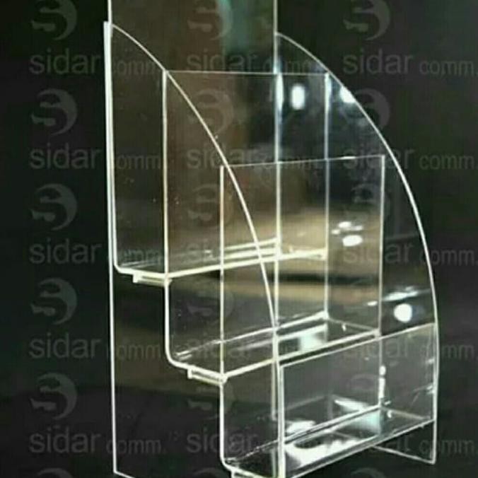 

Tempat brosur 3 susun akrilik