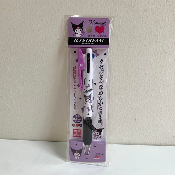 

Ready Pen Pulpen Uni Jetstream 3 Color Multi Pen Sanrio 0.5mm Kuromi Cinna