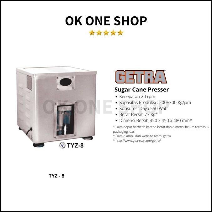 [Ready] Getra Mesin Peras Tebu Tyz-8