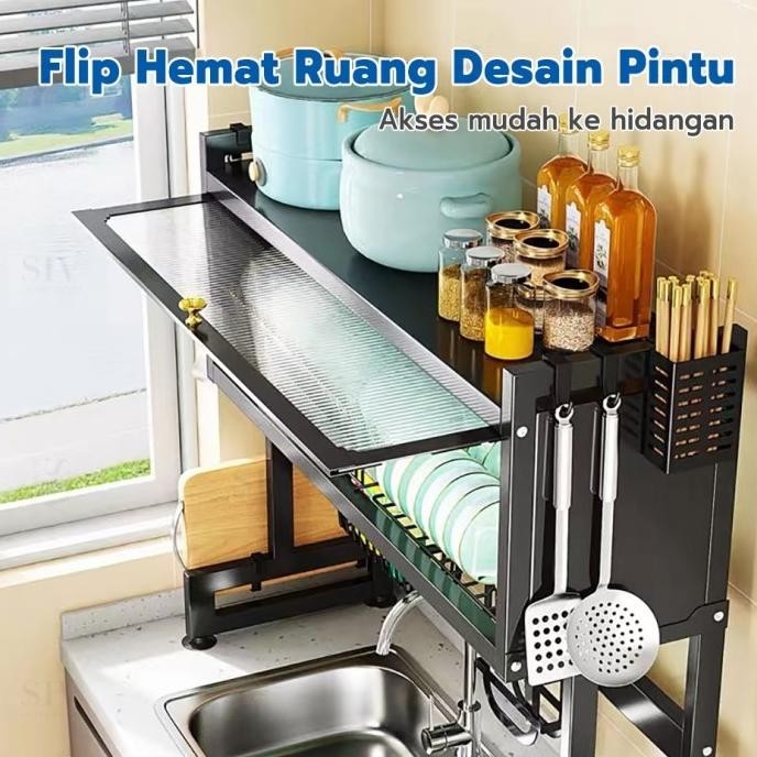 [New] Siv Rak Piring Wastafel Dengan Kabinet Rak Wastafel Cuci Piring Rak