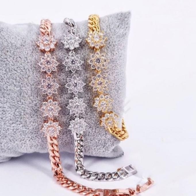 Gelang Replika Berlian Perhiasan Premium Zircon A+++