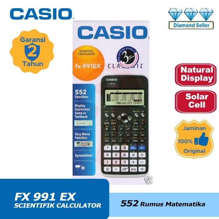 

Ready CASIO CALCULATOR FX 991 EX
