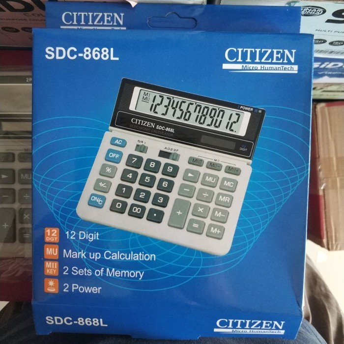 

Ready Kalkulator Citizen SDC-868L(12 Digit)