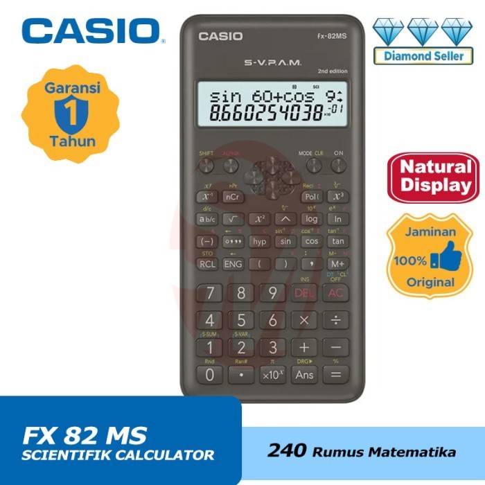 

Ready Calculator CASIO FX 82 MS
