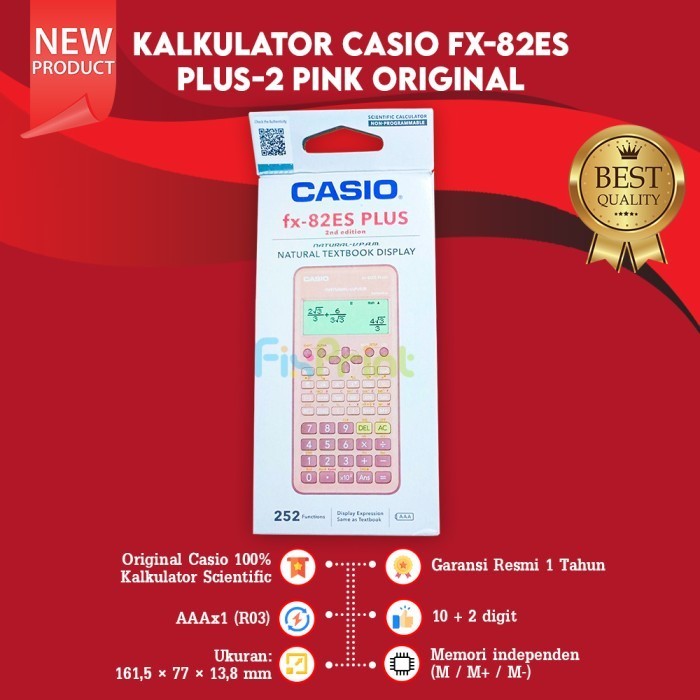 

Ready Casio fx-82ES PLUS Calculator Scientific Kalkulator Ilmiah New Origina