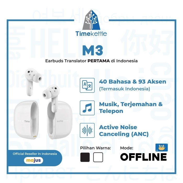 

Ready Alat Penerjemah - Timekettle M3 Translator (Offline)