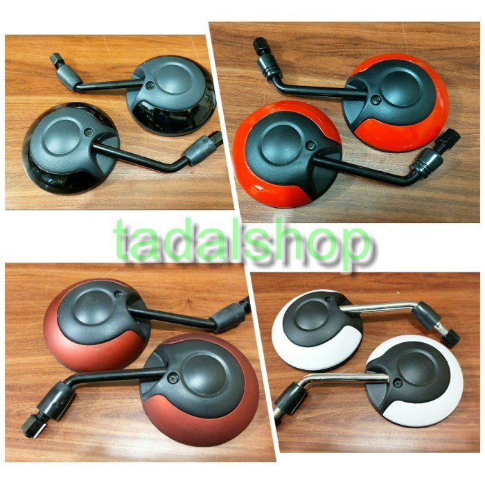 Kaca Spion Motor Scoopy Honda /Kaca Spion Variasi Bulat Montegi Genuin