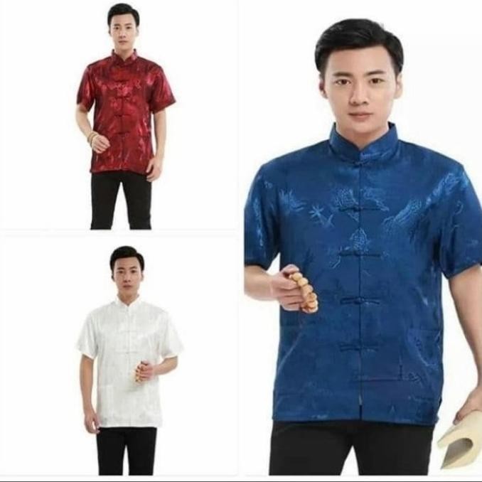 New Cheongsam Lengan Pendek Pria