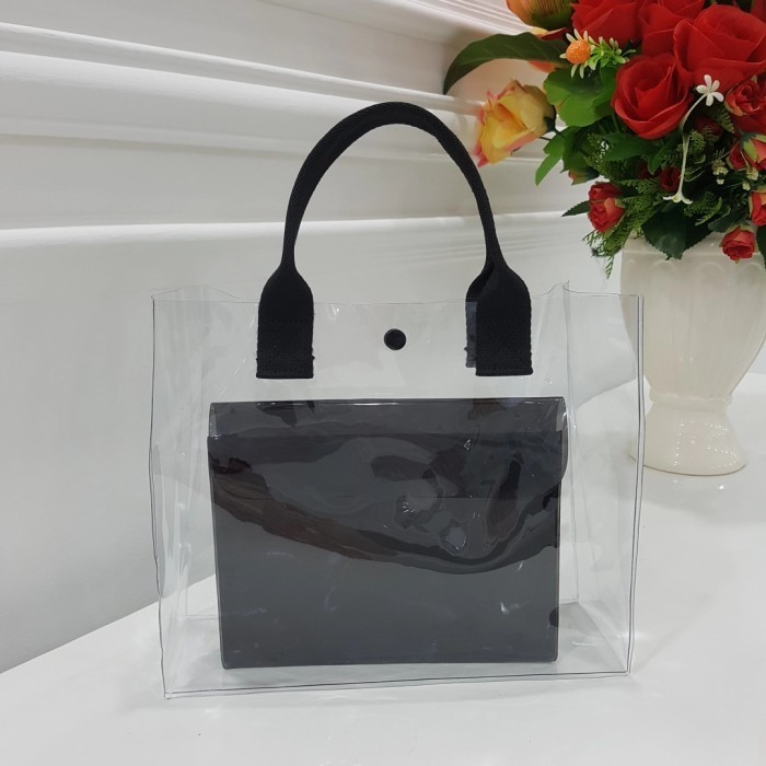 Tas Mika Transparant + Pouch Mika / Tas Mika Souvenir/ Tas New Normal