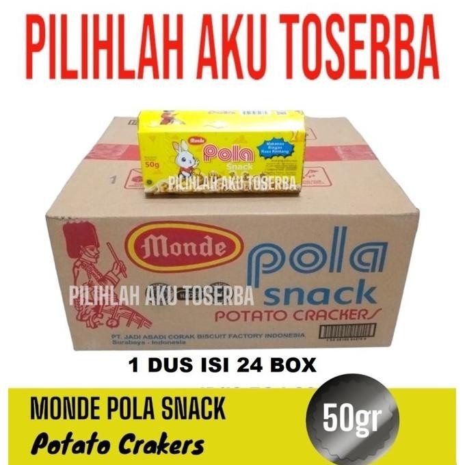 

Monde POLA SNACK 50 gr - ( HARGA 1 DUS isi 24 ) AS76