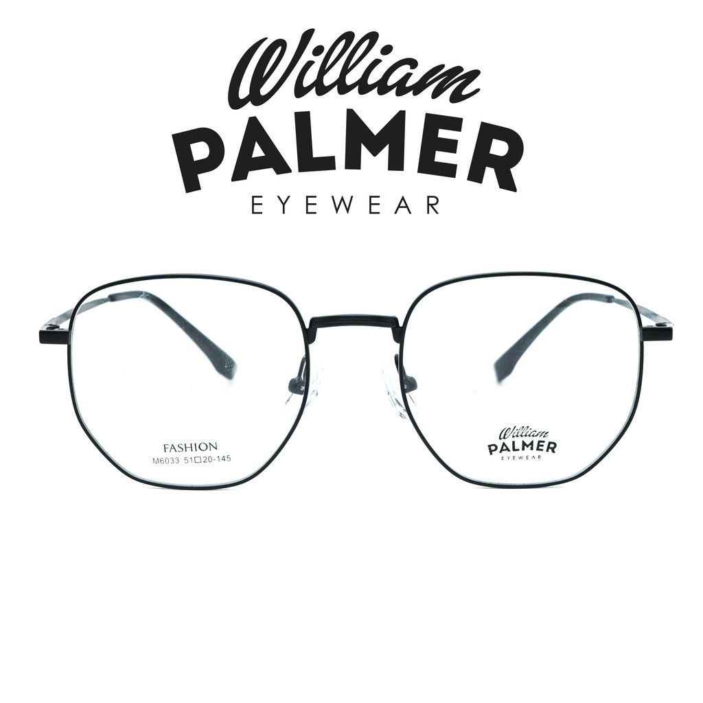 William Palmer Kacamata Pria Wanita Metal 6033 C3 Black