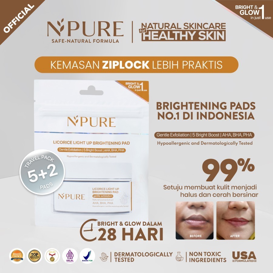 Npure Clear Pad Licorice Ziplock