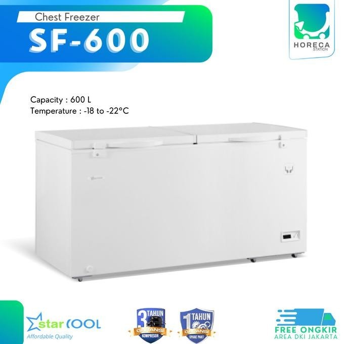 [New] Starcool Chest Freezer 600 Liter Sf-600 / Sf 600 / Sf600