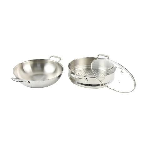 [Ready] Wajan / Pengukus - Alphard Wok And Steamer Set Of 2