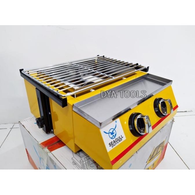 [Ready] Roaster 2 Tungku Sg-K111 / Roaster Panggangan Seagull / Kompor Bbq