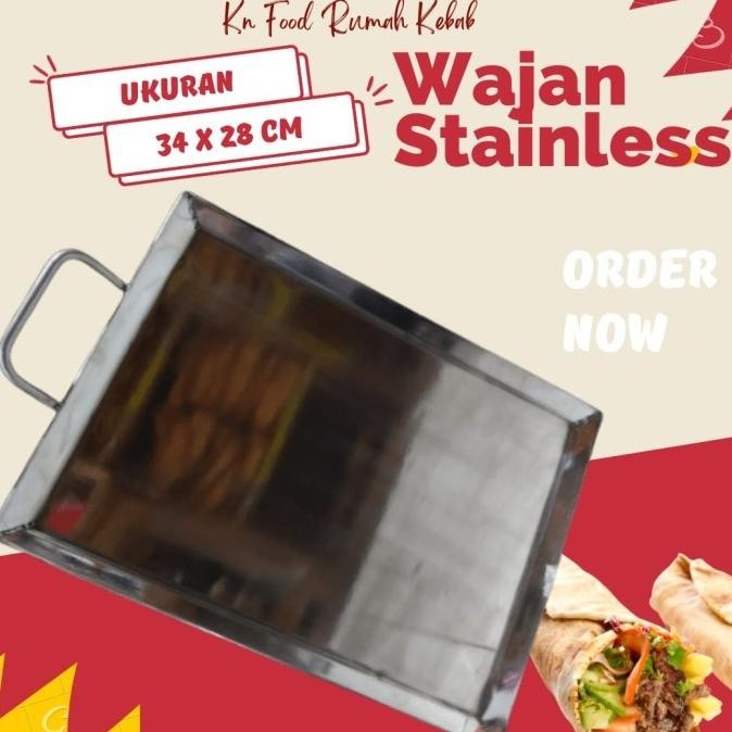 [Baru] Wajan Stainless Steel - Penggorengan Kebab