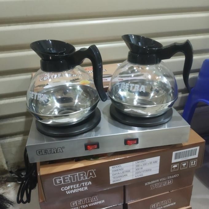 [Baru] Penghangat Kopi Teh Listrik + Teko Poci Penghangat Getra