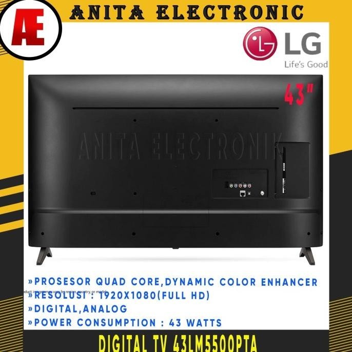 [Garansi] Tv Lg Digital Tv 43" Fullhd 43Lm5500Pta 43Lm5500 43Lm55