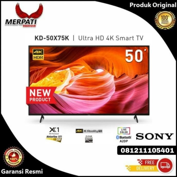 [New] Sony Bravia Kd-50X75K Smart Tv 50 Inch 4K Uhd Hdr Smart Android Tv