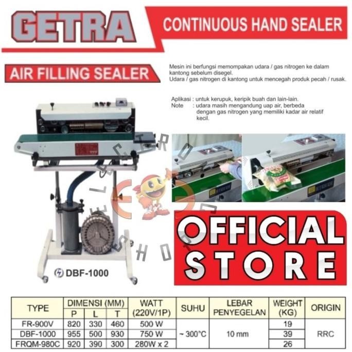 [Best Quality] Getra Dbf 1000 - Air Filling - Mesin Kemas -Dbf1000