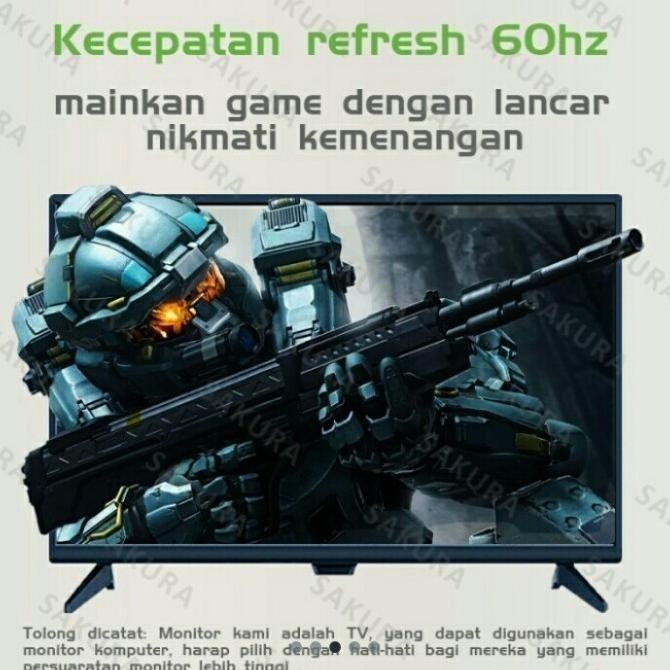 [Garansi] Big Promo Tv Led 19 Inch Hd Televisi Full Layar Gaming Pc Komputer