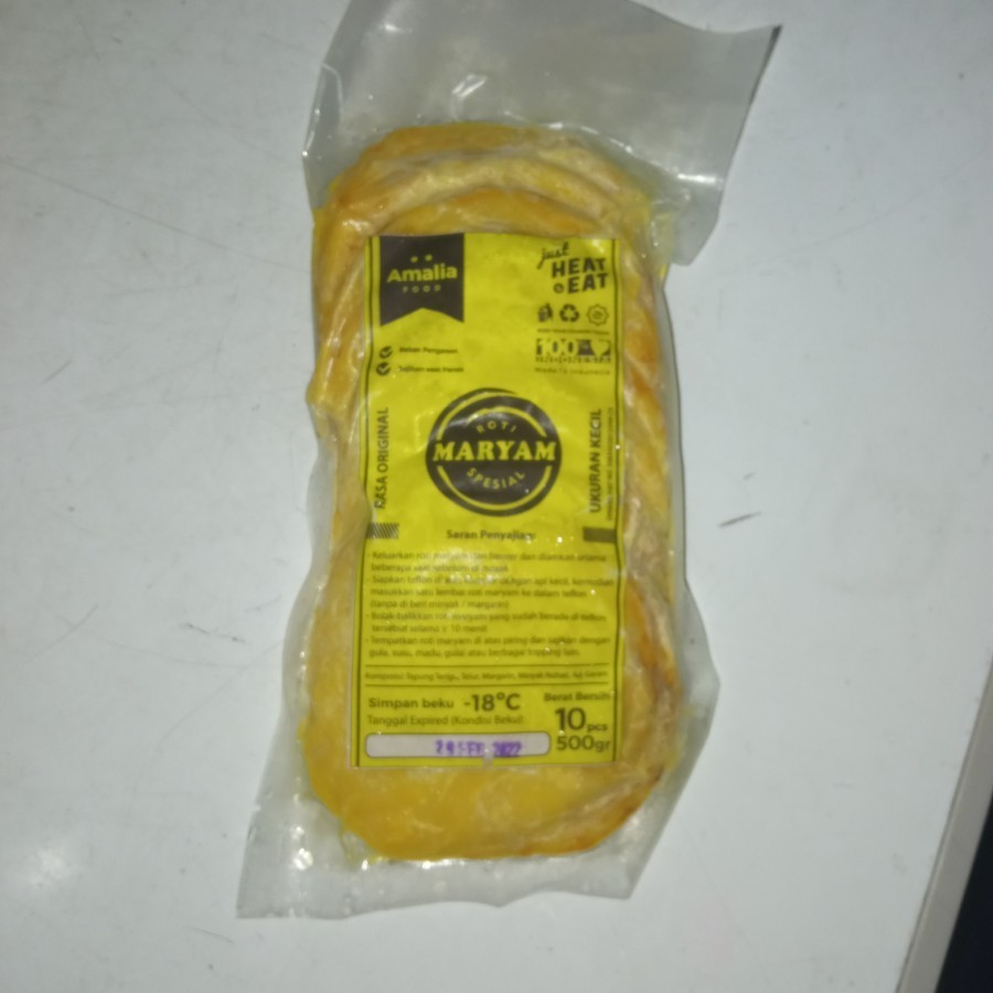 

Frozen Food Roti Maryam Original isi 10