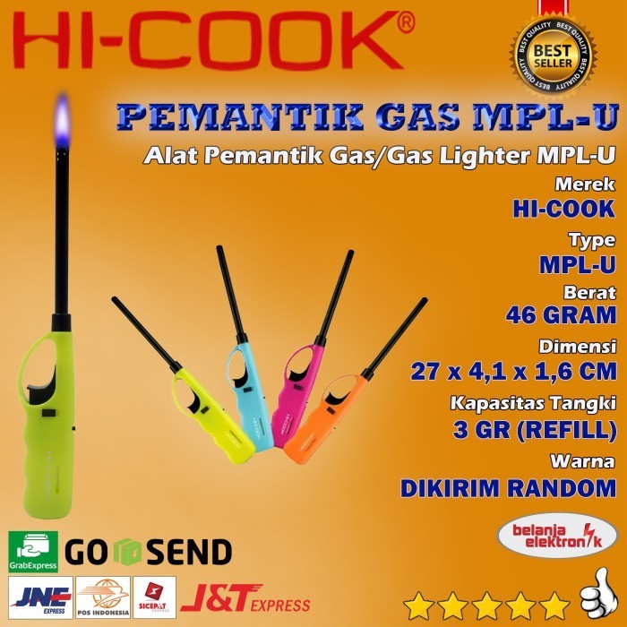 S45 PEMANTIK / GAS LIGHTER HI-COOK MPL-U UK1