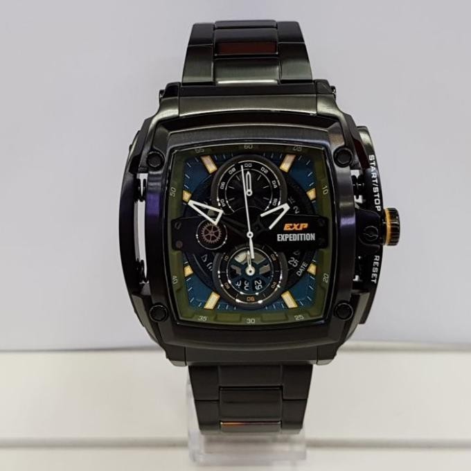 [Best Quality] Jam Tangan Pria Expedition E3008Mc Black Original