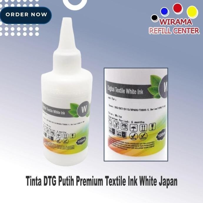 

HARGA DISC - Tinta DTG Putih Premium Textile Ink White Japan