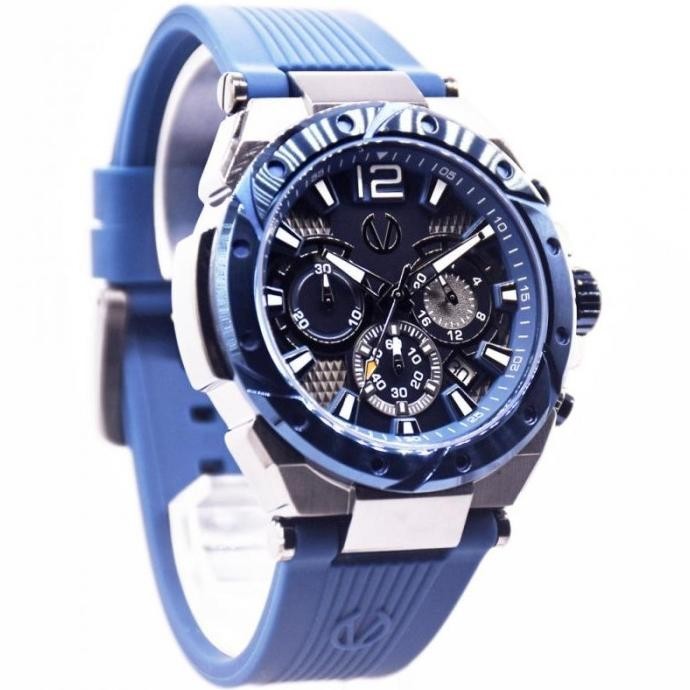[Ready] Jam Tangan Pria Christ Verra Cv 53604G-3C Gun/Blu Original & Garansi