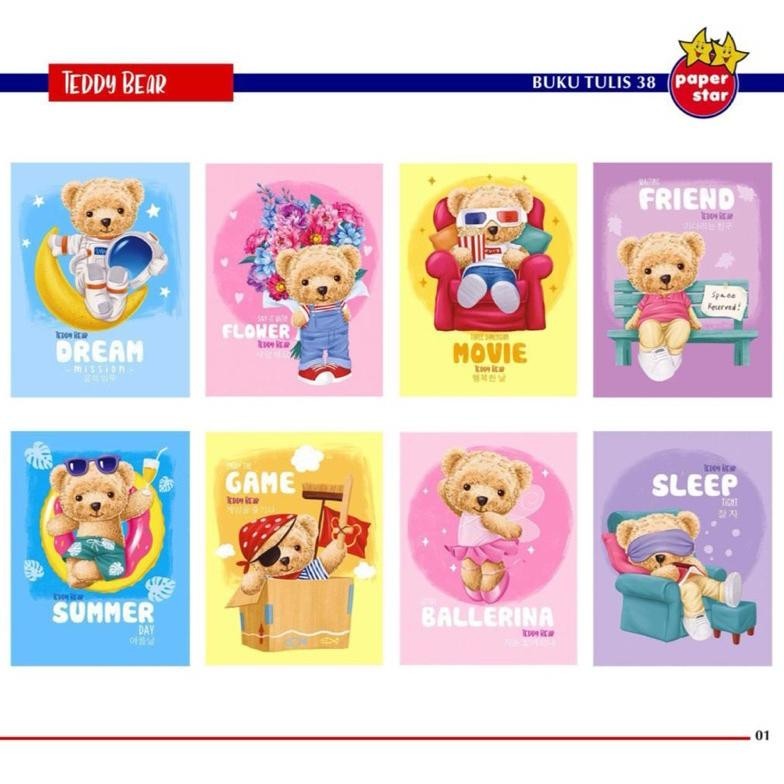 

Diskon [Per Pak Isi 10Buku] Buku Tulis 38 Lembar Paperstar Ps | Buku Tulis Lucu Campus Batik Gratis Ongkir