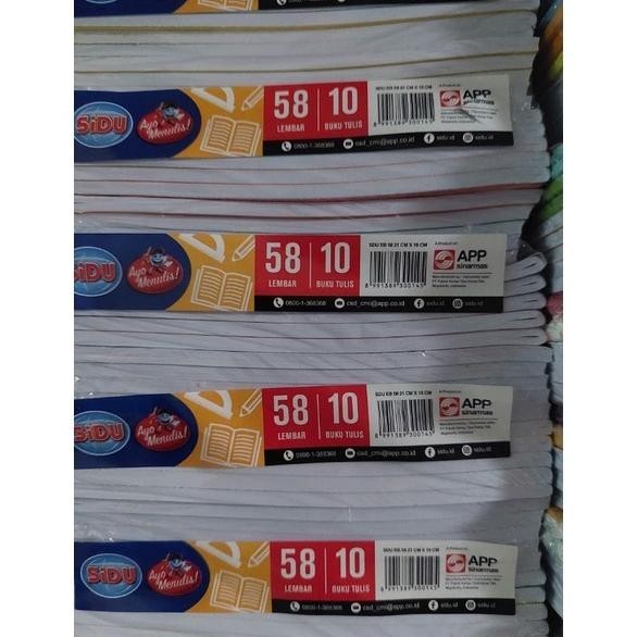 

Murah [1 Pack 10 Bk] Buku Tulis Isi 58 Lembar Sidu Sinar Dunia / Buku Tulis Sidu Gratis Ongkir