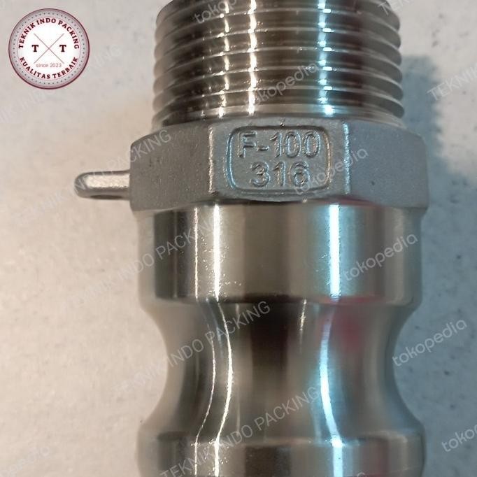 Camlock Type F 1"/Camlock Coupling Ss 316 Baru